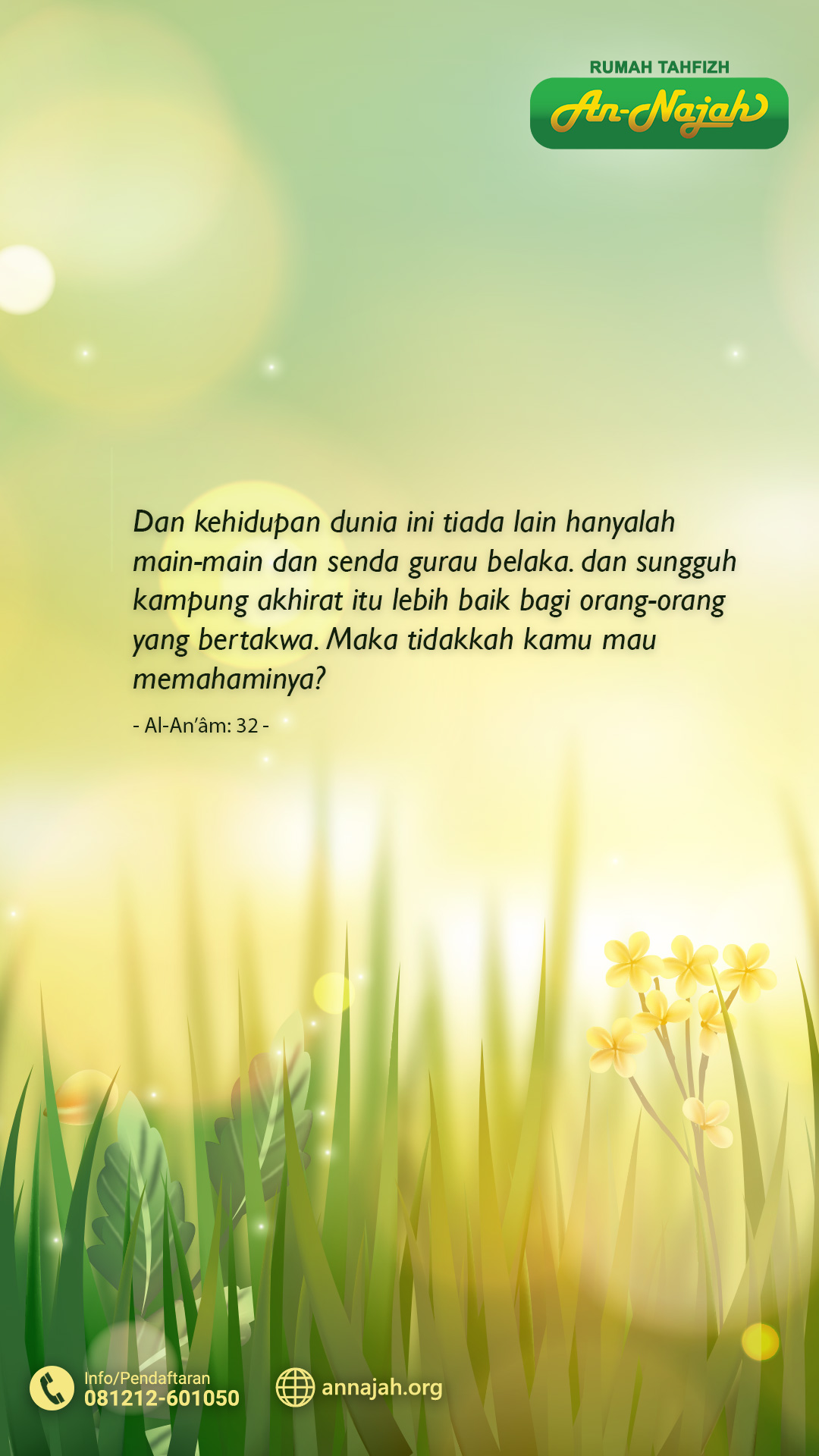 wallpaper dan kehidupan dunia ini tiada lain hanya main-main dan senda gurau belaka