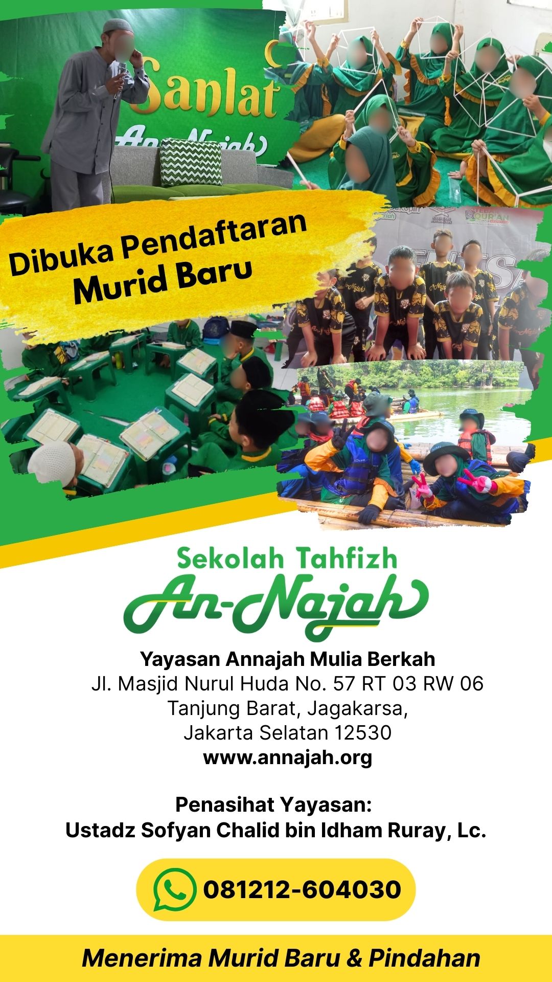 Brosur Sekolah Tahfizh An-Najah 2026-2027 hal 1