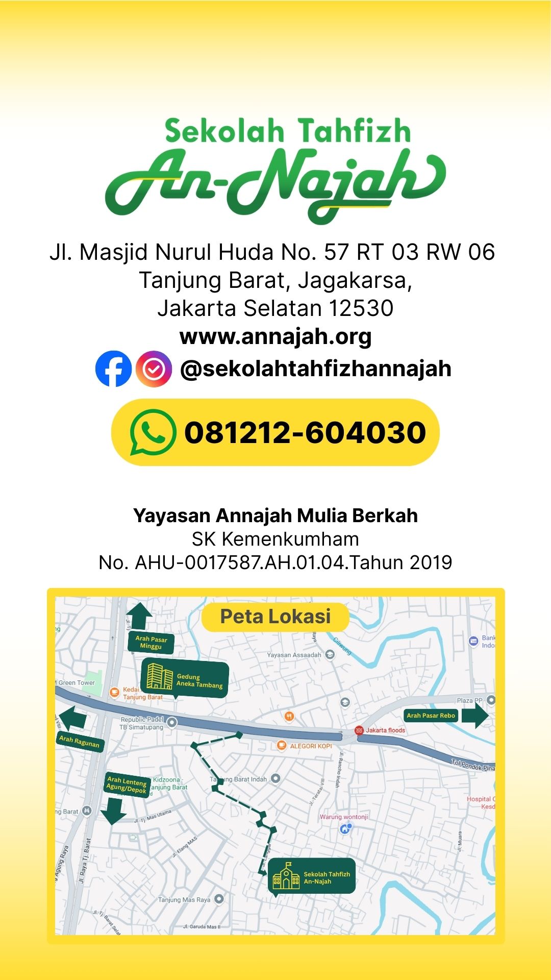 Brosur Sekolah Tahfizh An-Najah 2026-2027 hal 10