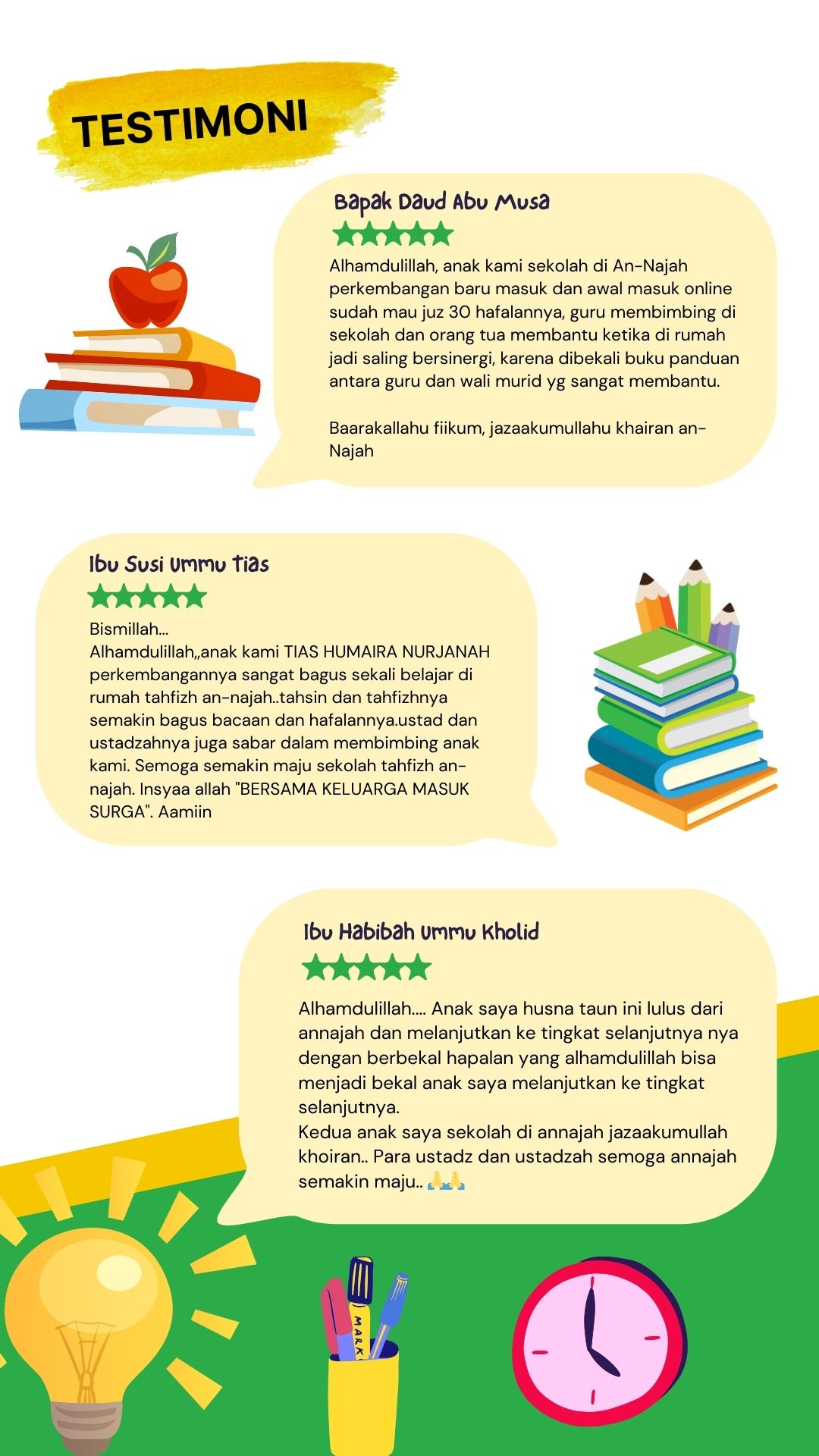 Brosur Sekolah Tahfizh An-Najah 2026-2027 hal 8